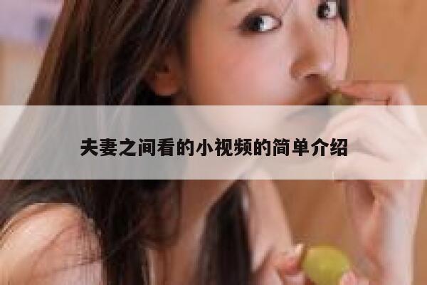 夫妻之间看的小视频的简单介绍