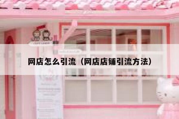 网店怎么引流（网店店铺引流方法）