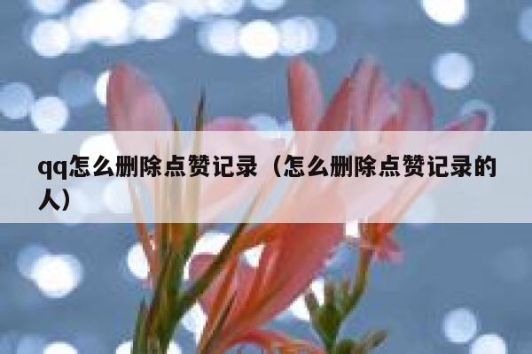 qq怎么删除点赞记录（怎么删除点赞记录的人）