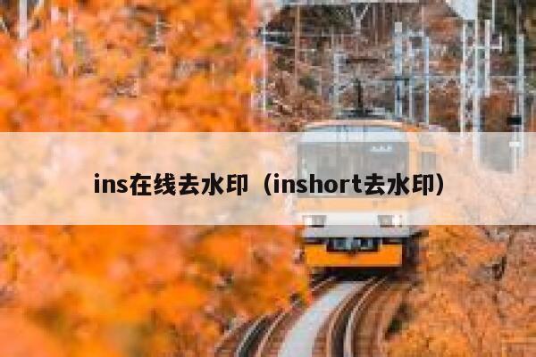 ins在线去水印（inshort去水印）