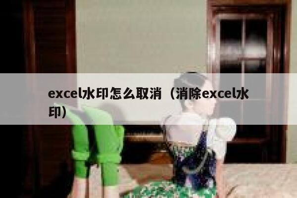 excel水印怎么取消（消除excel水印）