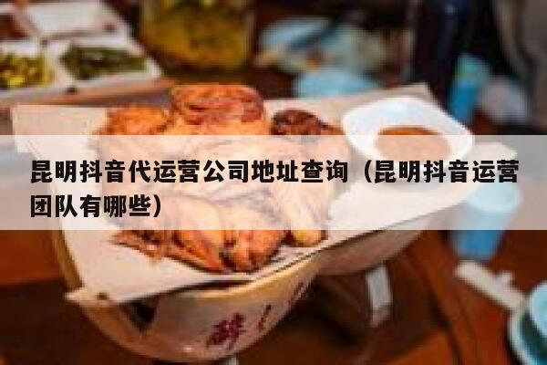 昆明抖音代运营公司地址查询（昆明抖音运营团队有哪些）