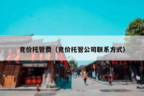 竞价托管费（竞价托管公司联系方式）